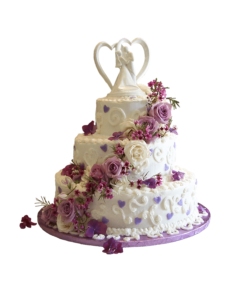 Blush Blossom Wedding Cake